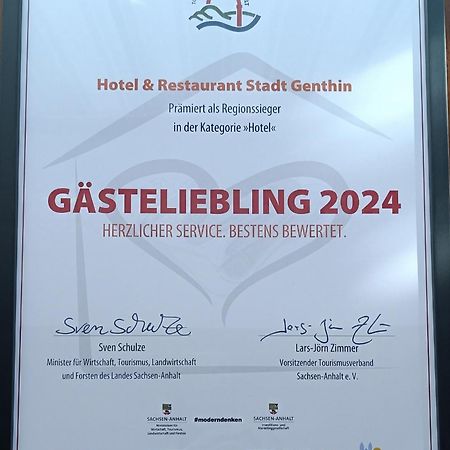 Hotel & Restaurant Stadt Гентин Экстерьер фото